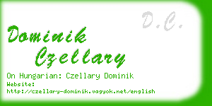 dominik czellary business card